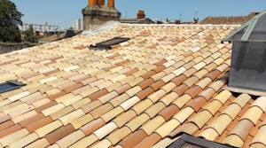 Couverture en tuiles canal girondine